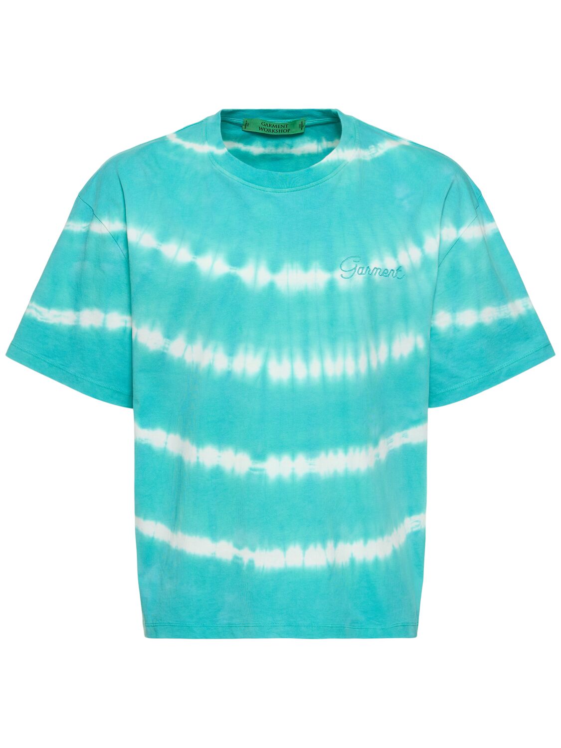 Garment Workshop Shibori Dyed Boxy T-shirt In Blue