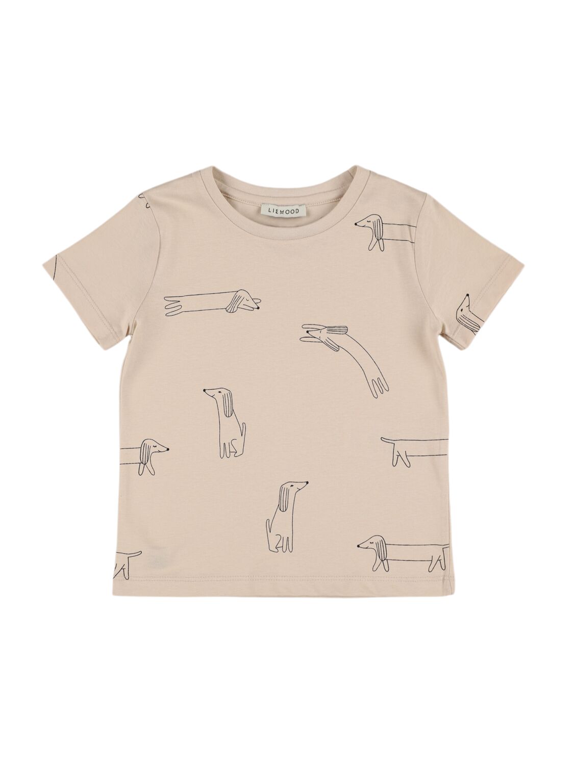 Liewood Kids' Printed Cotton & Lycra T-shirt In Off White