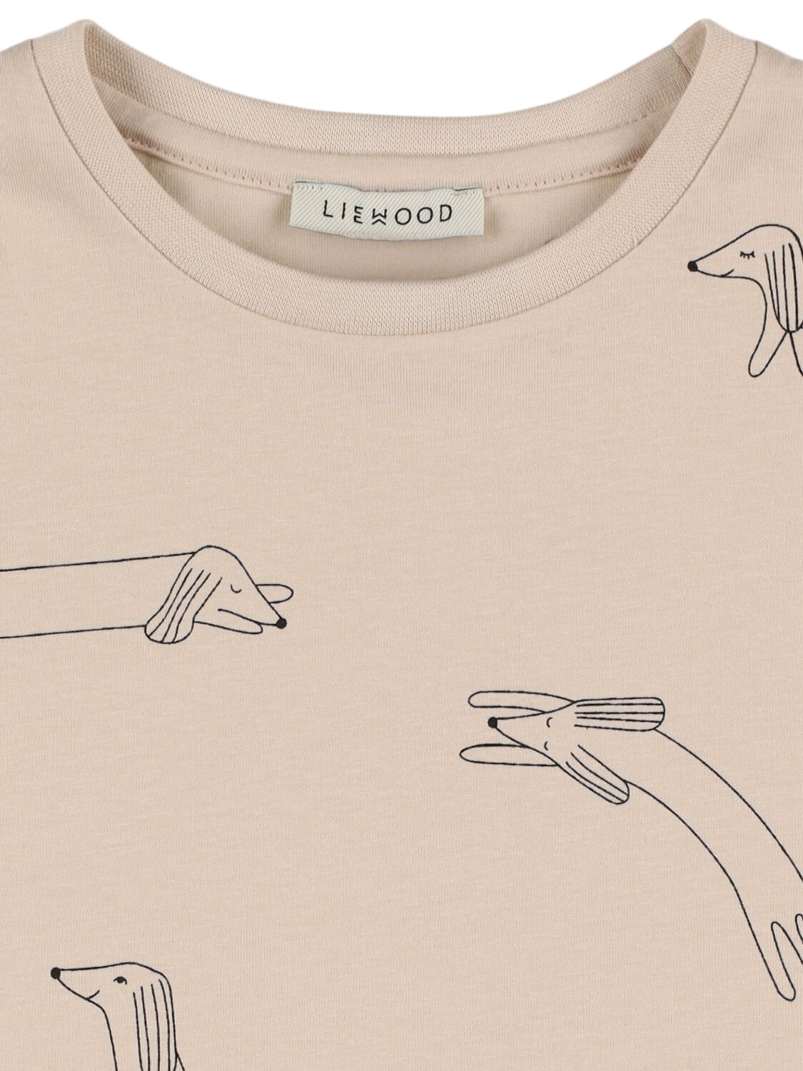 Shop Liewood Printed Cotton & Lycra T-shirt In Off White