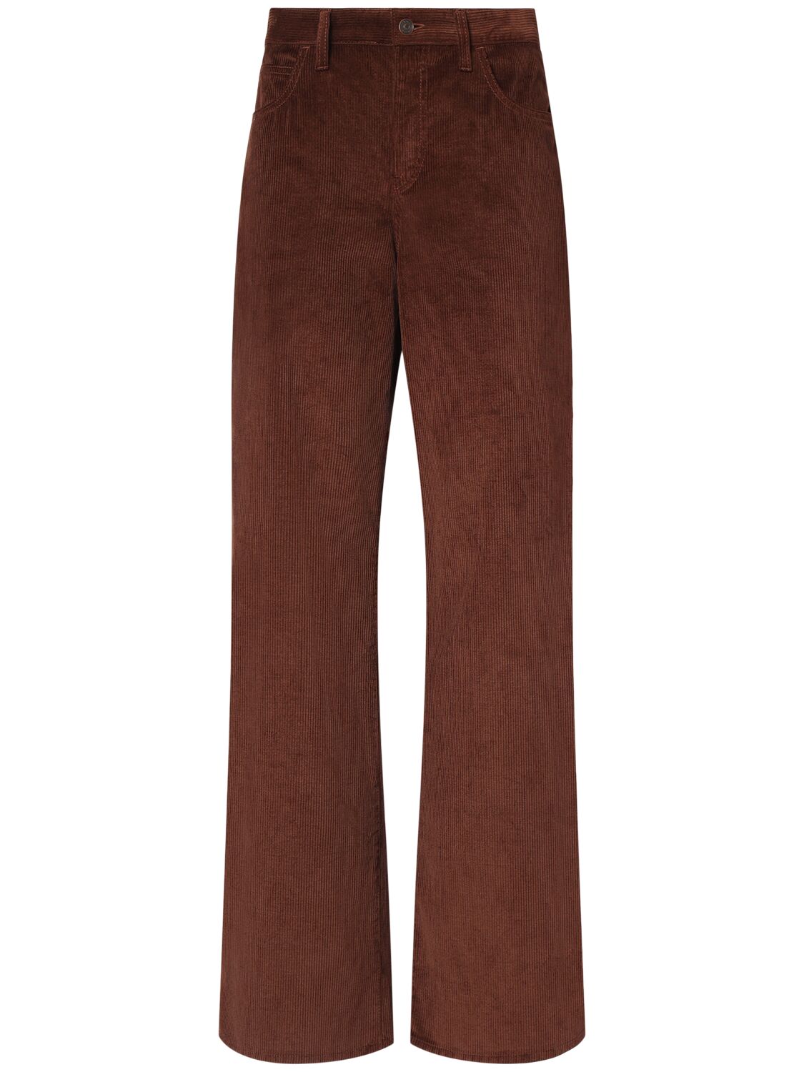 The Row Eglitta Corduroy Straight Pants In Brown