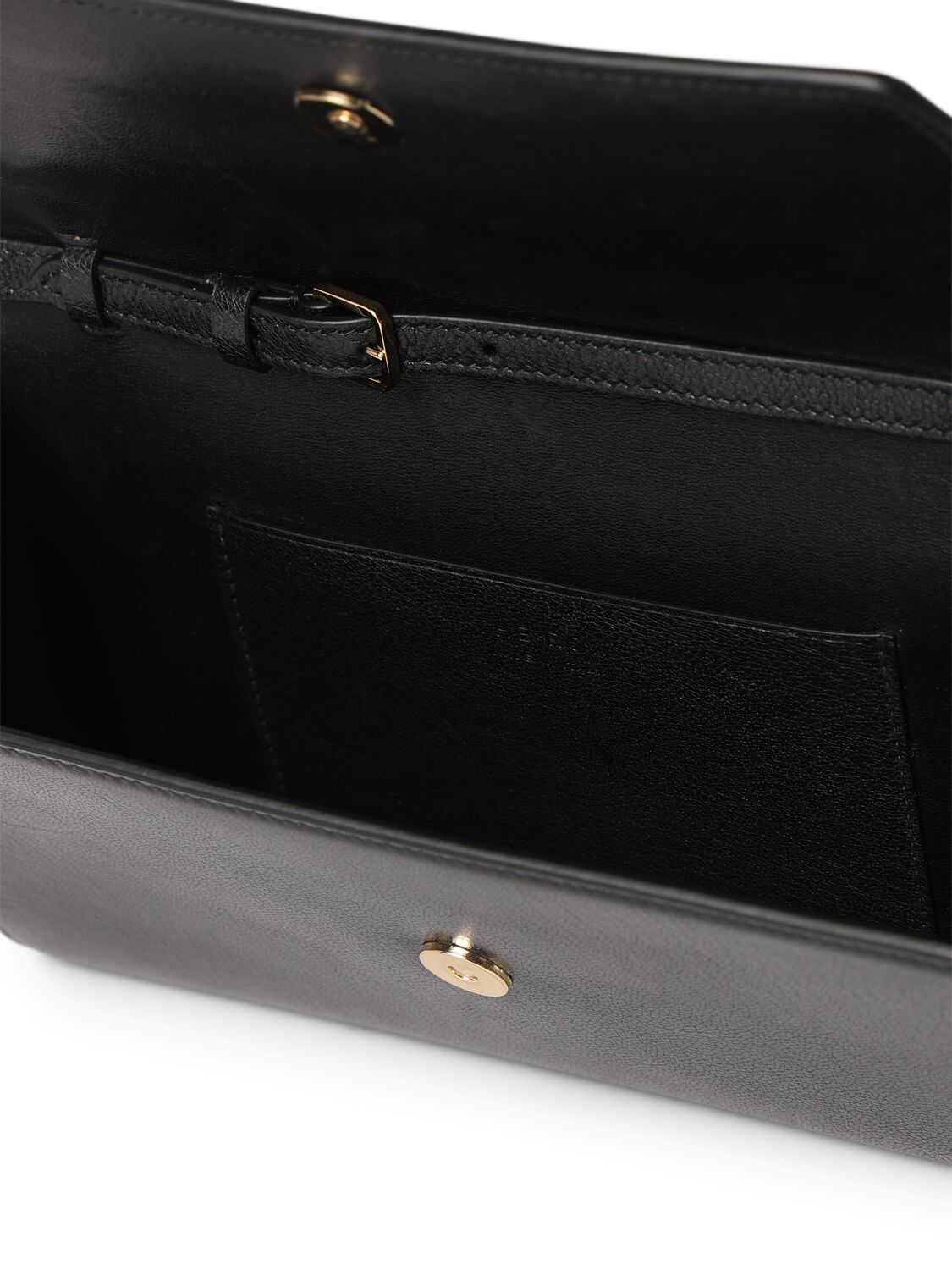 Shop The Row Evening Shiny Leather Clutch In Black