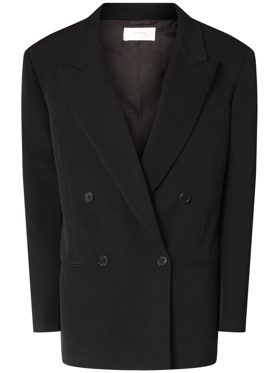 The Row Sandon Grain De Poudre Jacket In Black