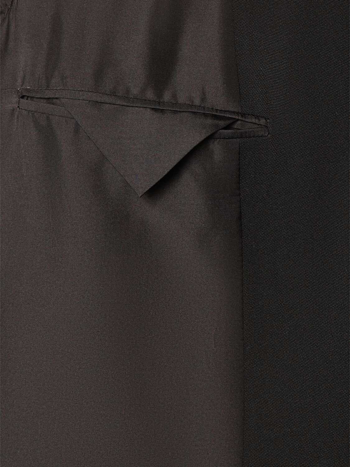 The Row Sandon Grain De Poudre Jacket In Black