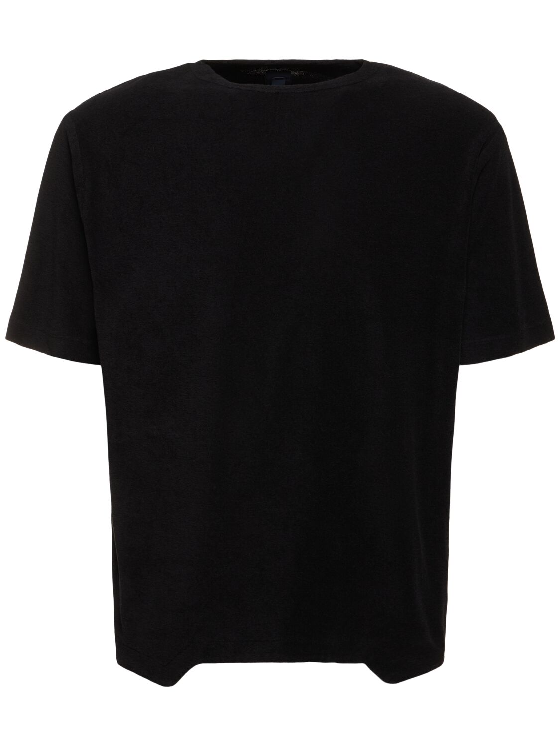 J.l-a.l Karst棉质毛巾布t恤 In Black
