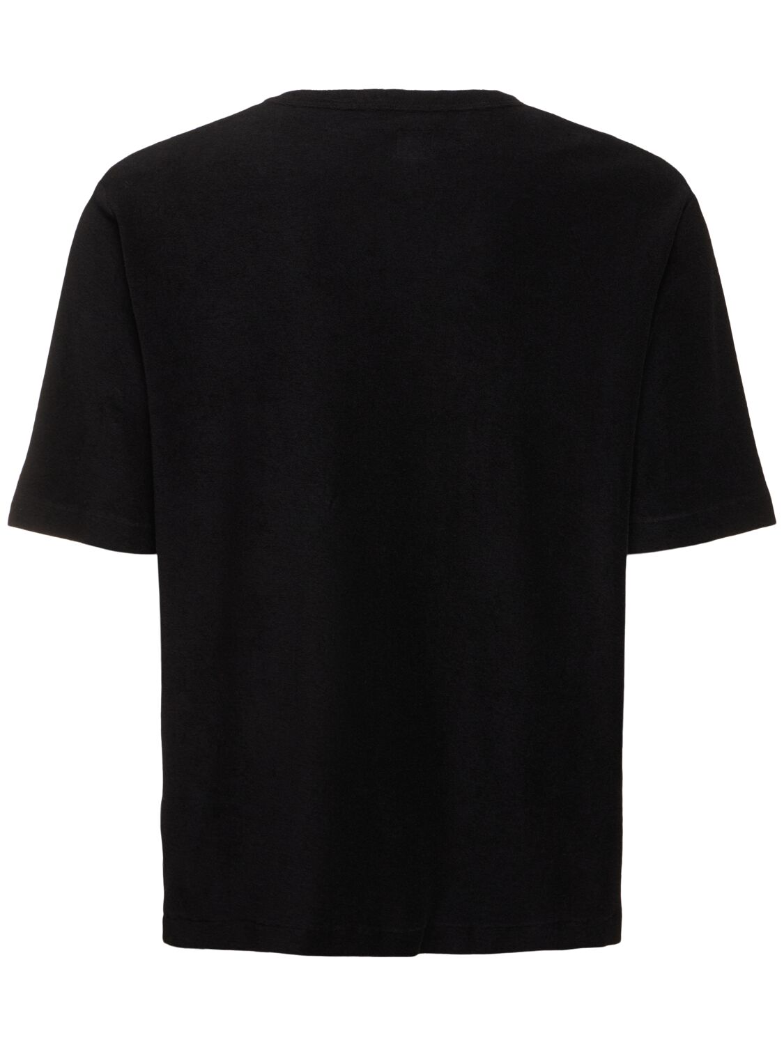 Shop J.l-a.l Karst Cotton Terry T-shirt In Black