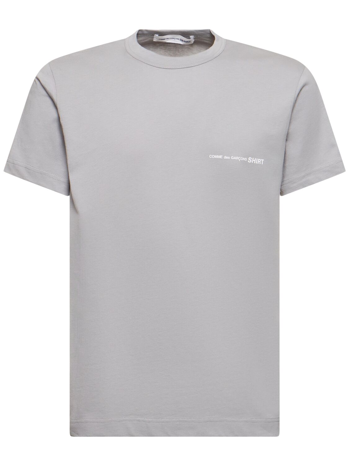 Comme Des Garçons Shirt Logo Cotton T-shirt In Grey