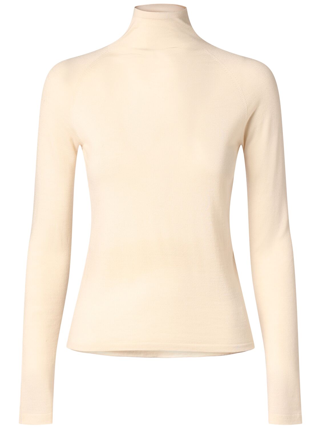 Shop The Row Honna Knit Turtleneck Top In White