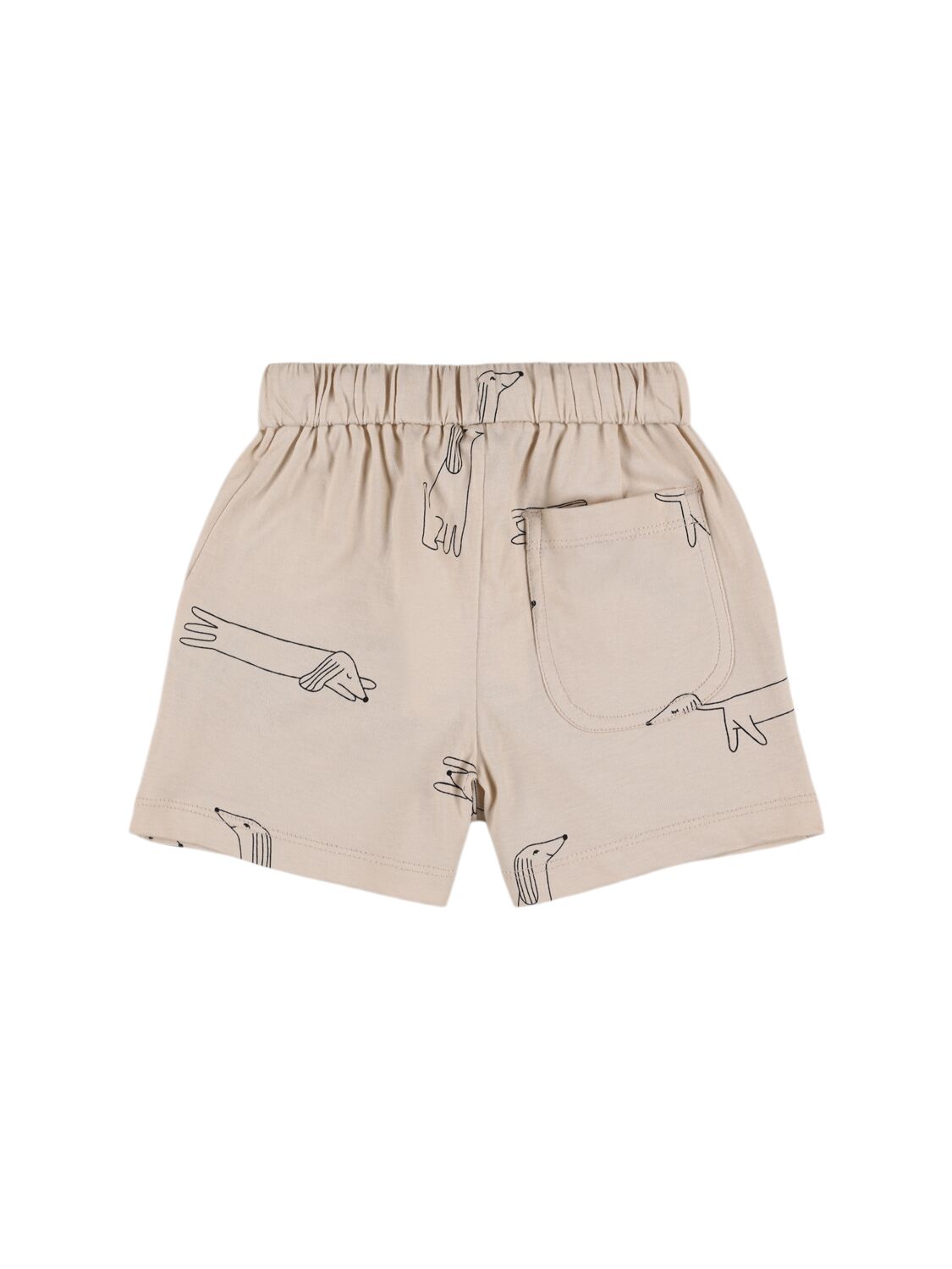 Liewood Printed Organic Cotton Shorts In Off White