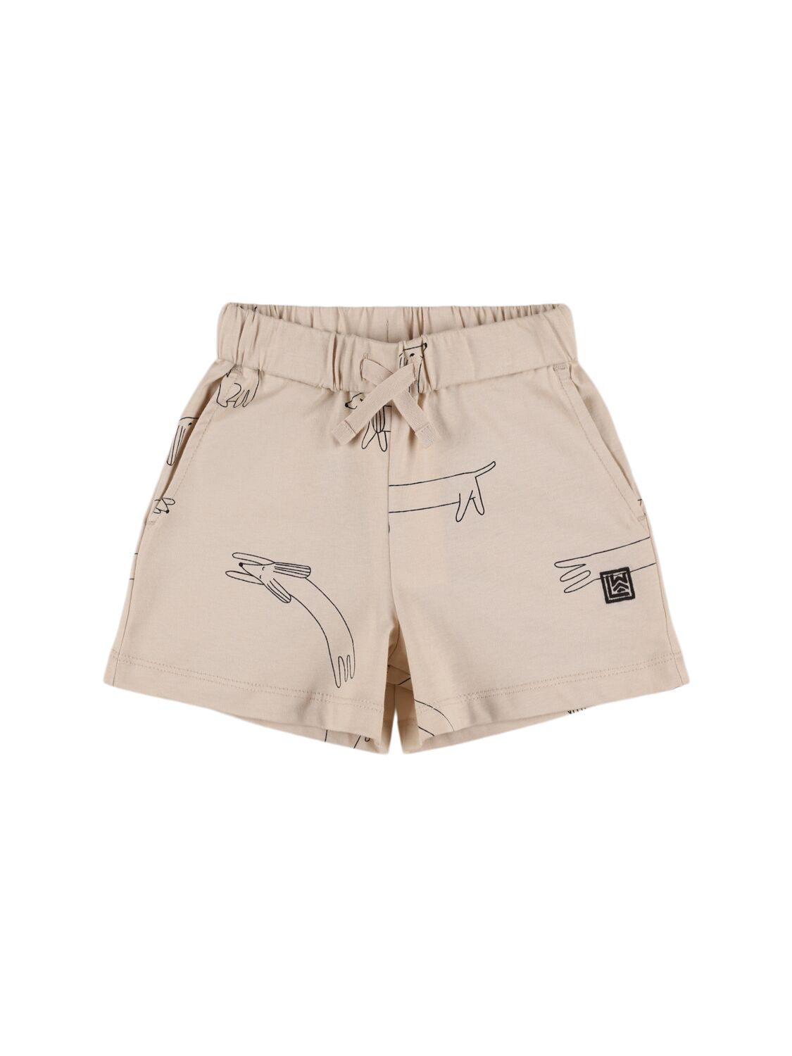 Liewood Kids' Printed Organic Cotton Shorts In Neutral