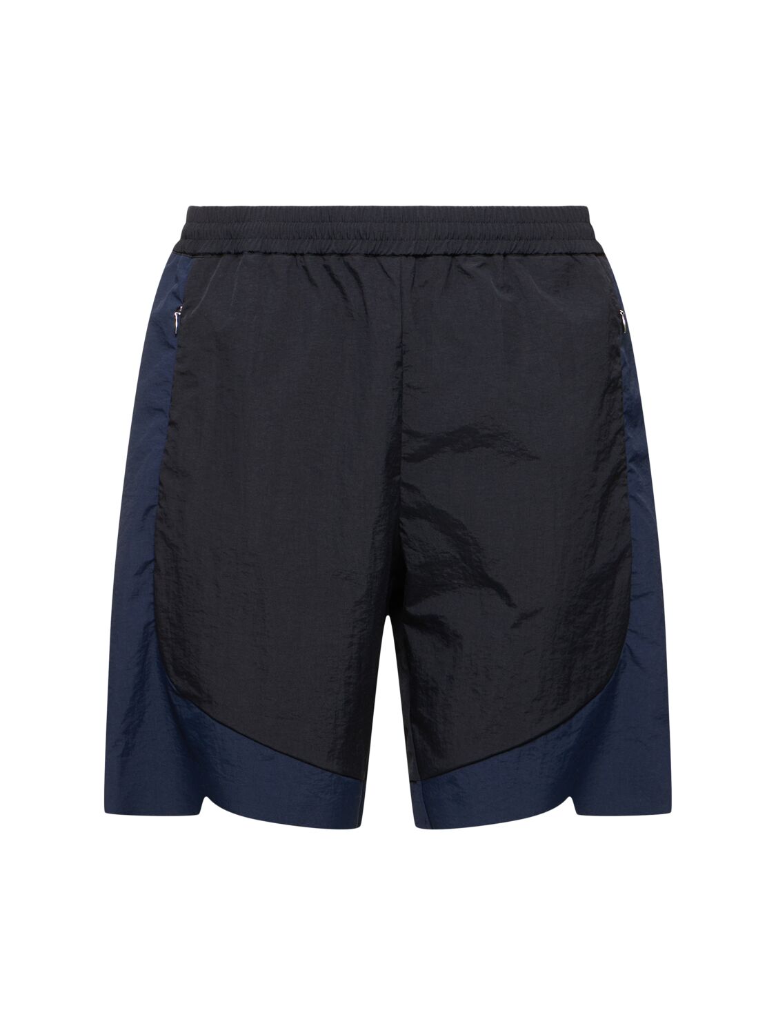 J.l-a.l Ultralight Nylon Shorts In Black,dark Blue