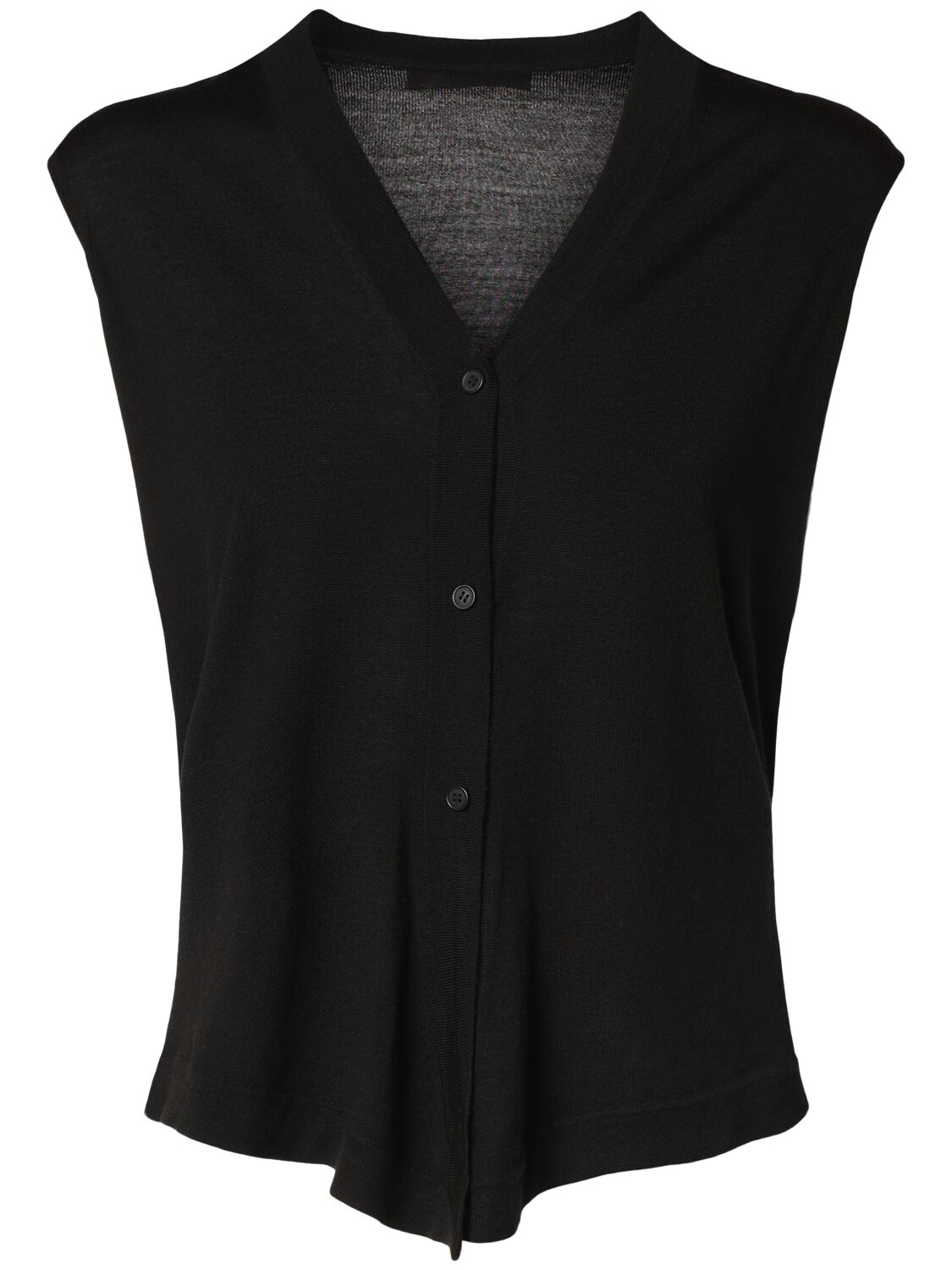 Shop The Row Harrell Knit Vest In Black