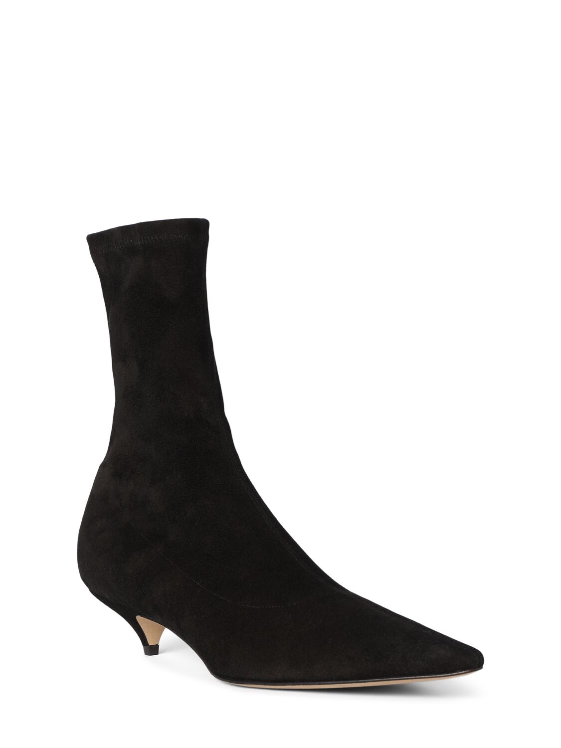 Shop The Row 35mm Uxor Suede Ankle Boots In Black