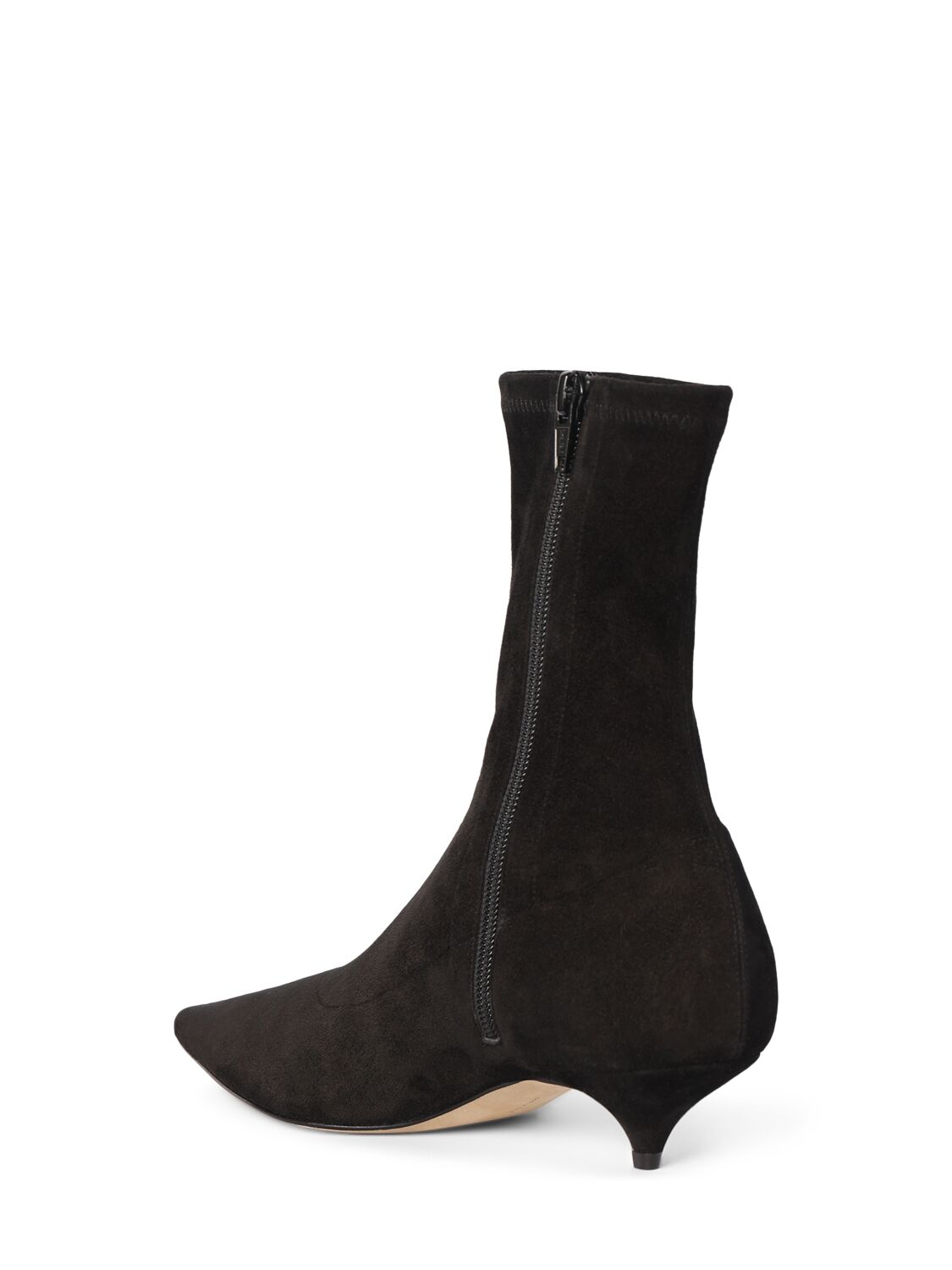 Shop The Row 35mm Uxor Suede Ankle Boots In Black