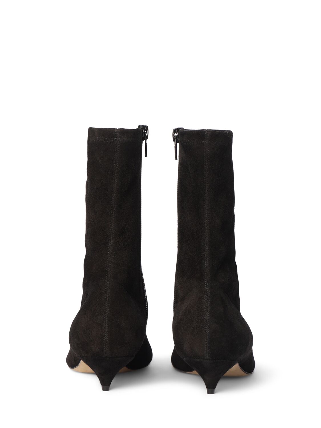 Shop The Row 35mm Uxor Suede Ankle Boots In Black