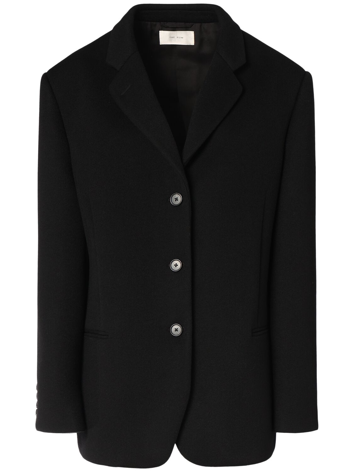 The Row Glenn Single Breast Cashmere Jacket In Black