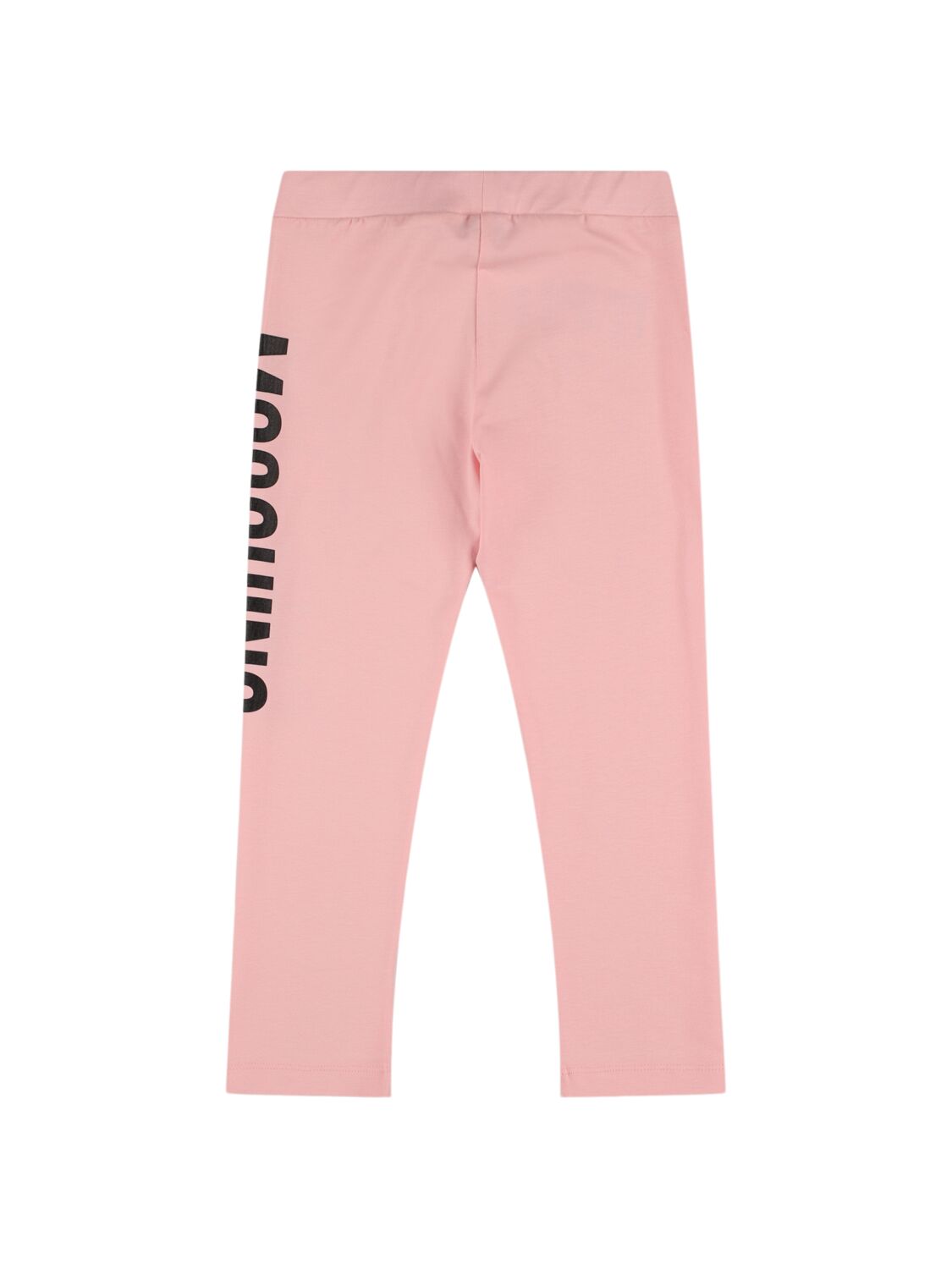Shop Moschino Cotton Jersey Leggings In Pink