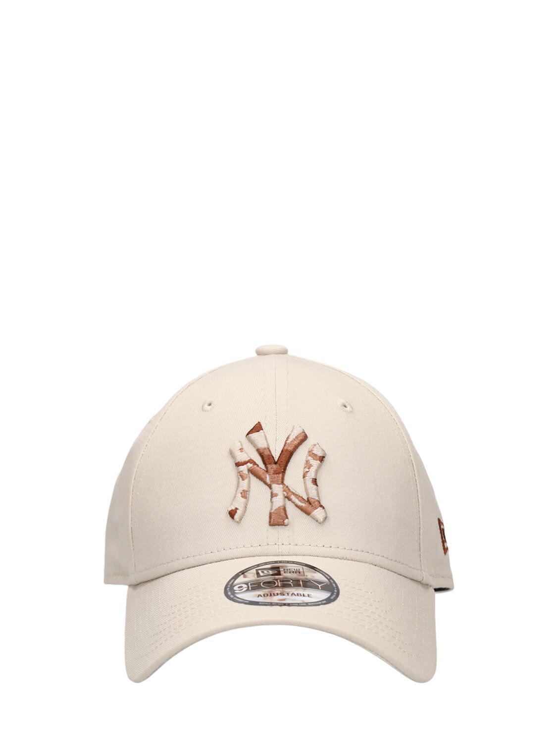 New Era Ny Yankees Infill 9forty Cotton Cap In Beige,brown