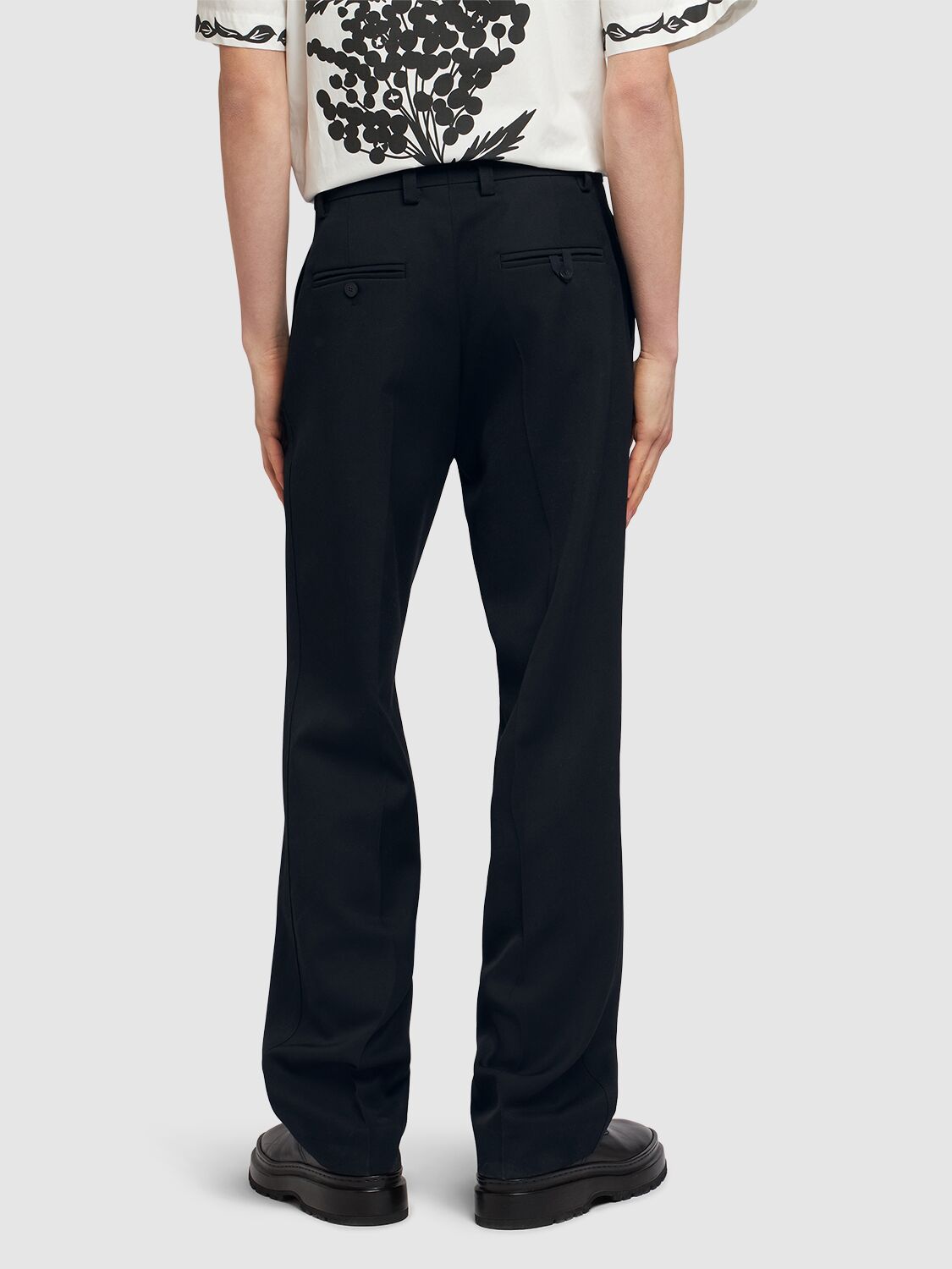 Shop Jacquemus Le Pantalon Melo Viscose Pants In Navy