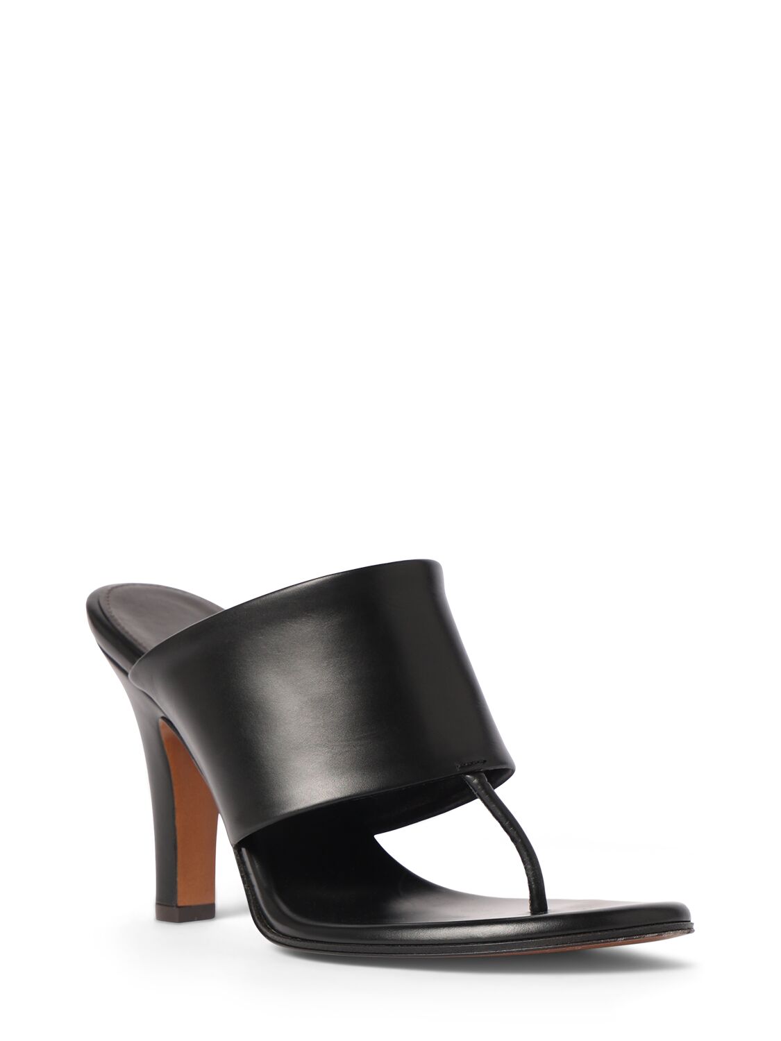 Shop The Row 90mm Signum Leather Sandals In Black