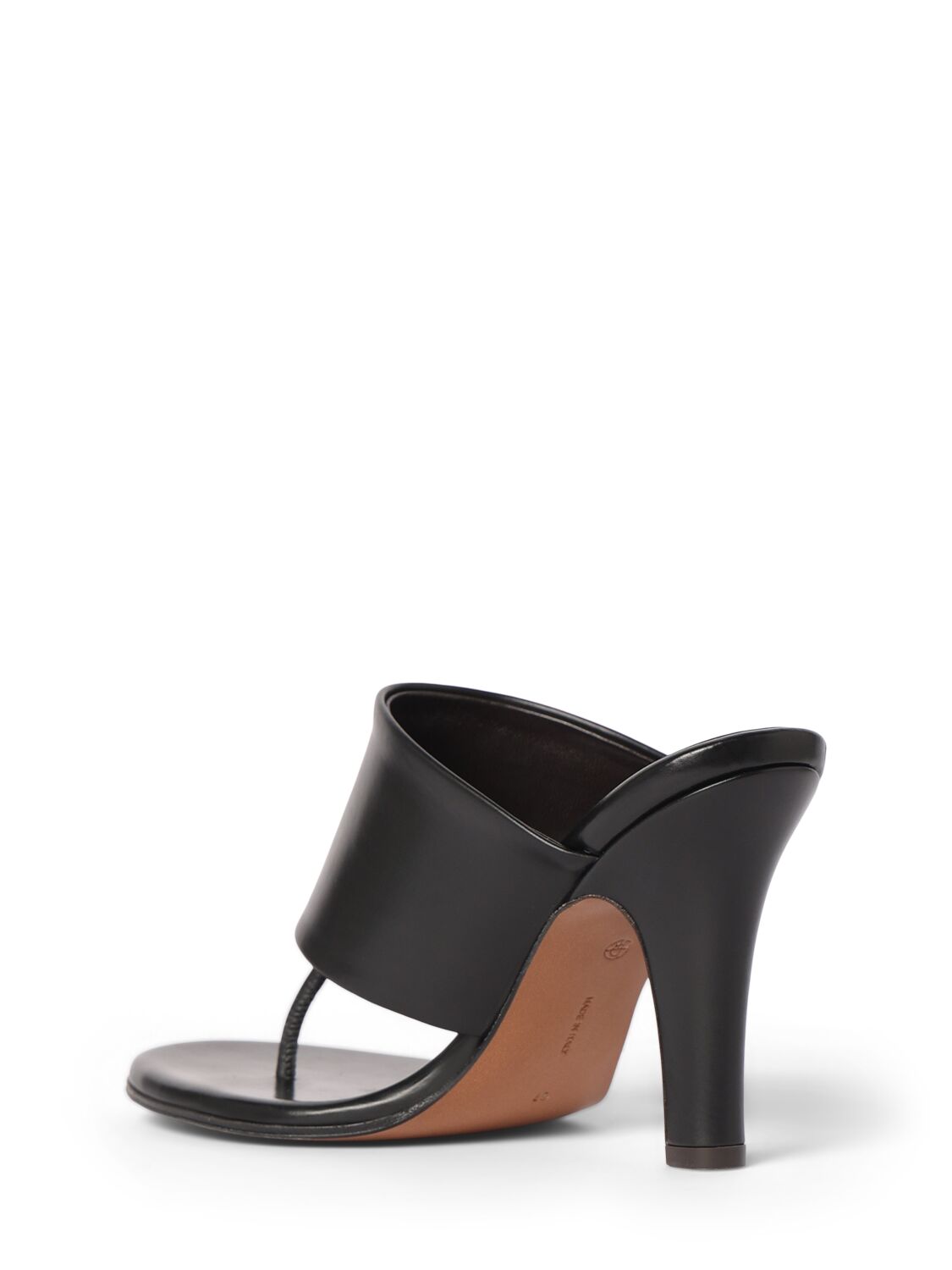 Shop The Row 90mm Signum Leather Sandals In Black