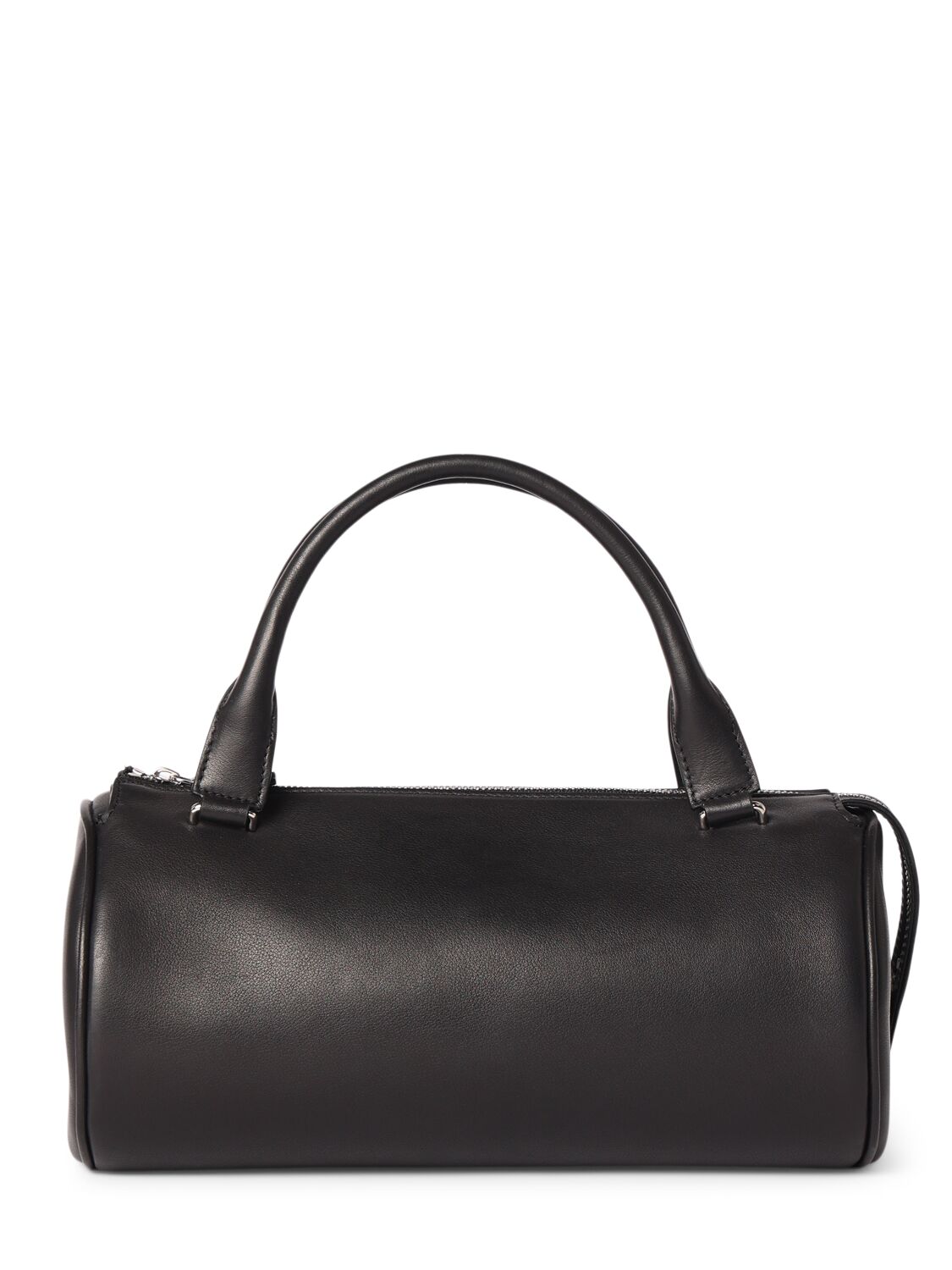 The Row Small Edith Grain Leather Top Handle Bag In Black