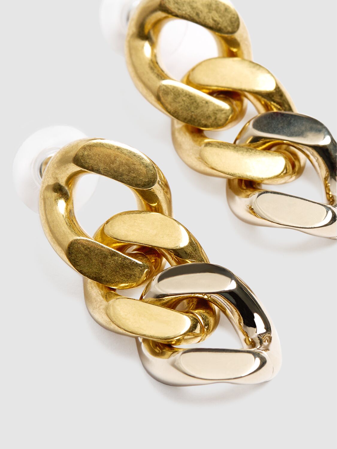 3 Curb Chain Links Earrings