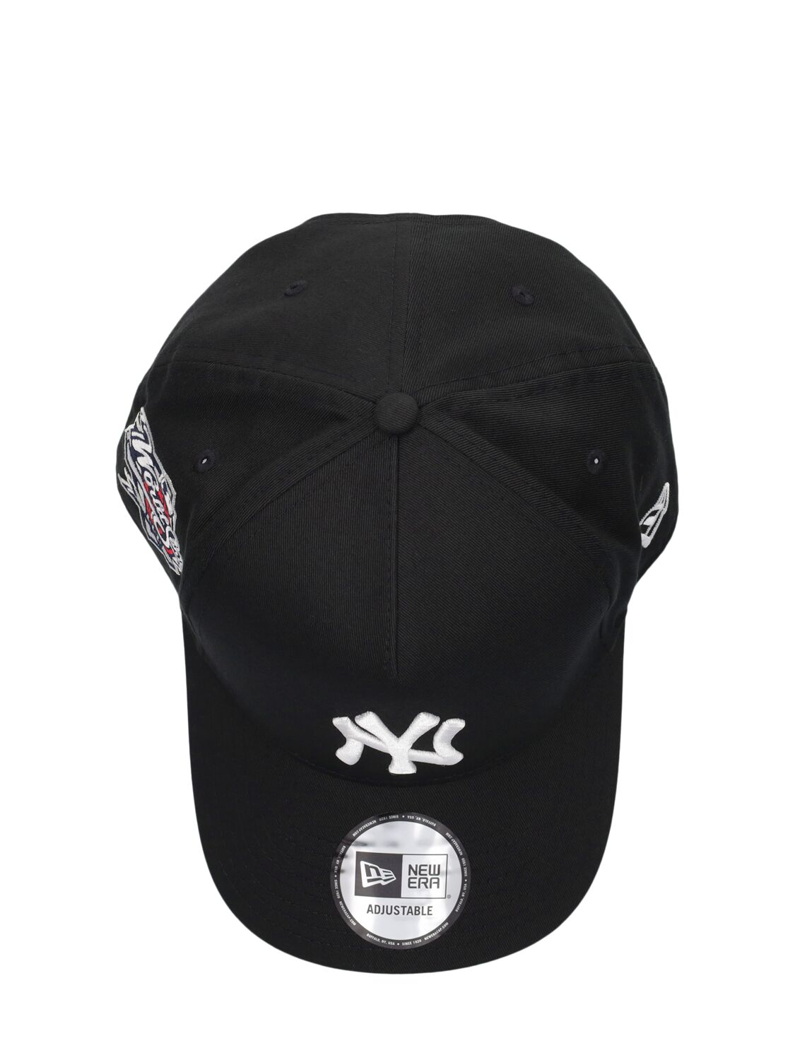 Shop New Era Ny Yankees Patch 9forty A-frame Cap In Black,white