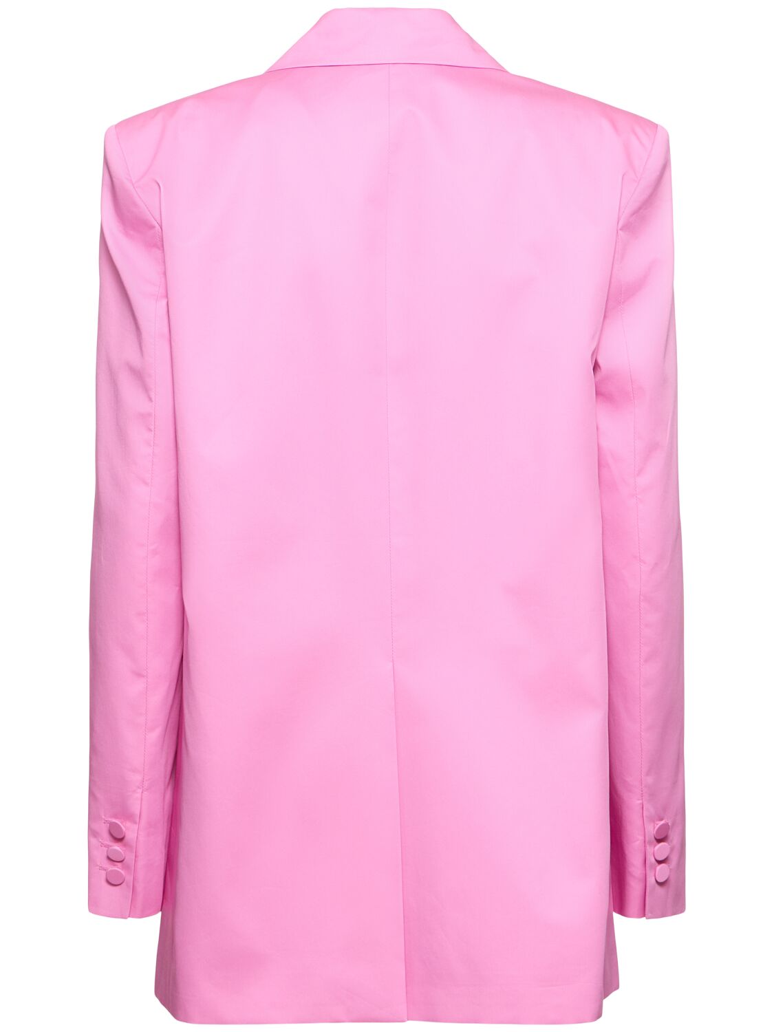 Shop The Andamane Guia Cotton Satin Oversize Blazer In Pink,fuchsia