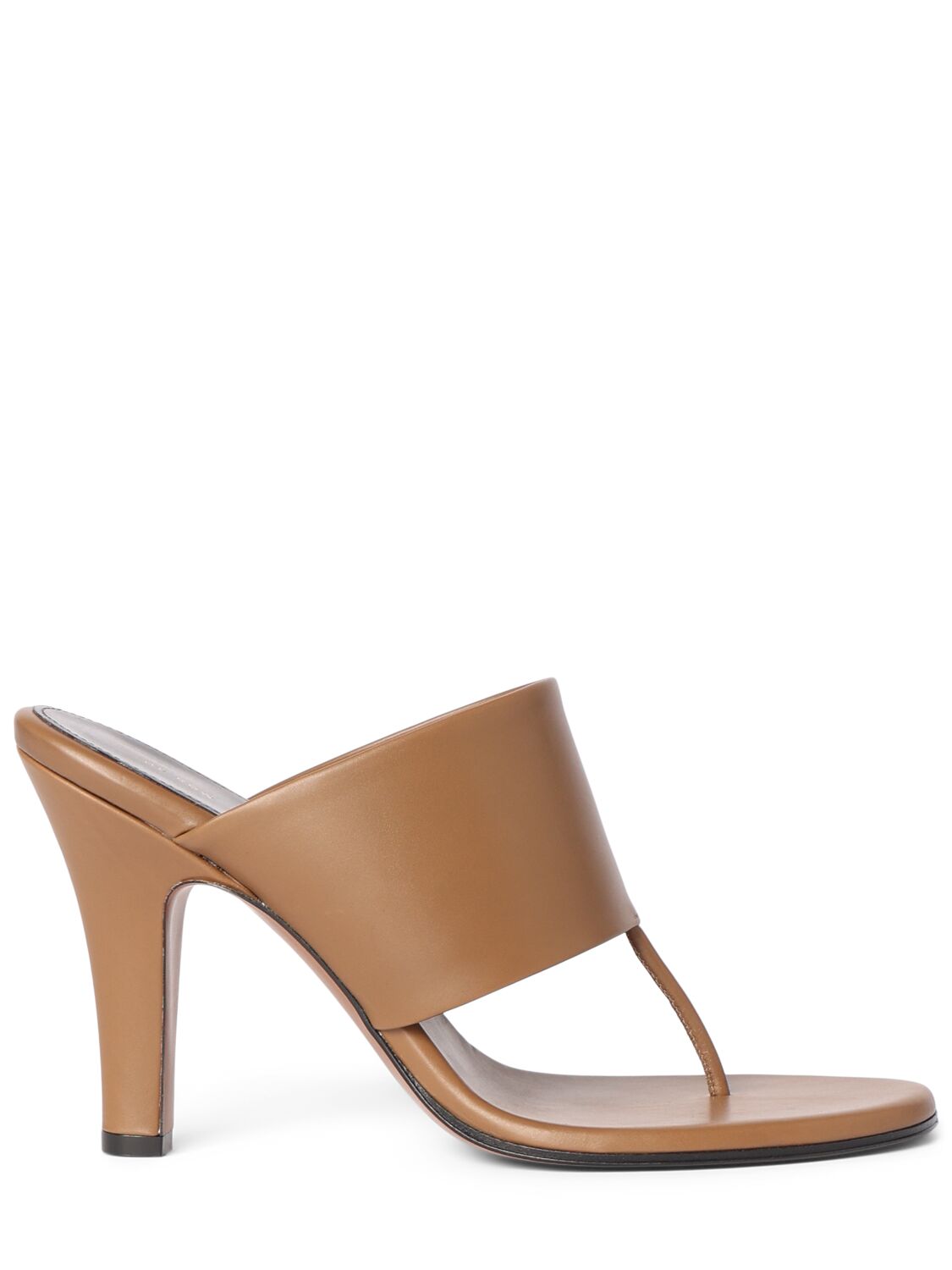 The Row 90mm Signum Leather Sandals In Fawn