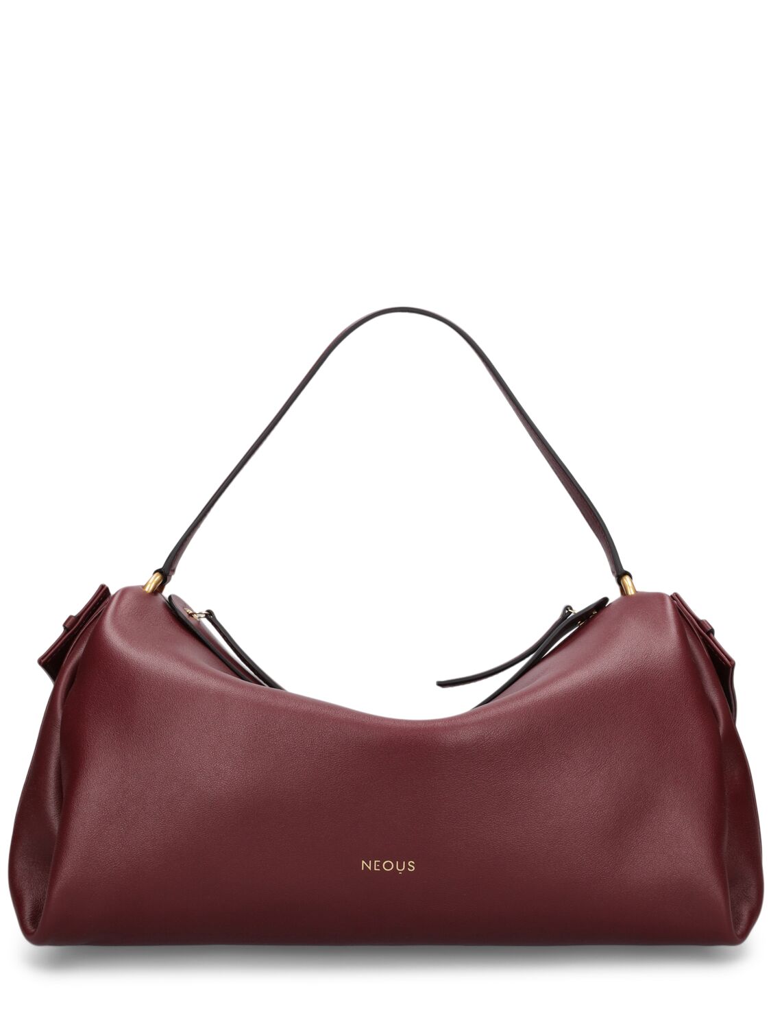 Neous Scorpius Leather Shoulder Bag In Burgundy