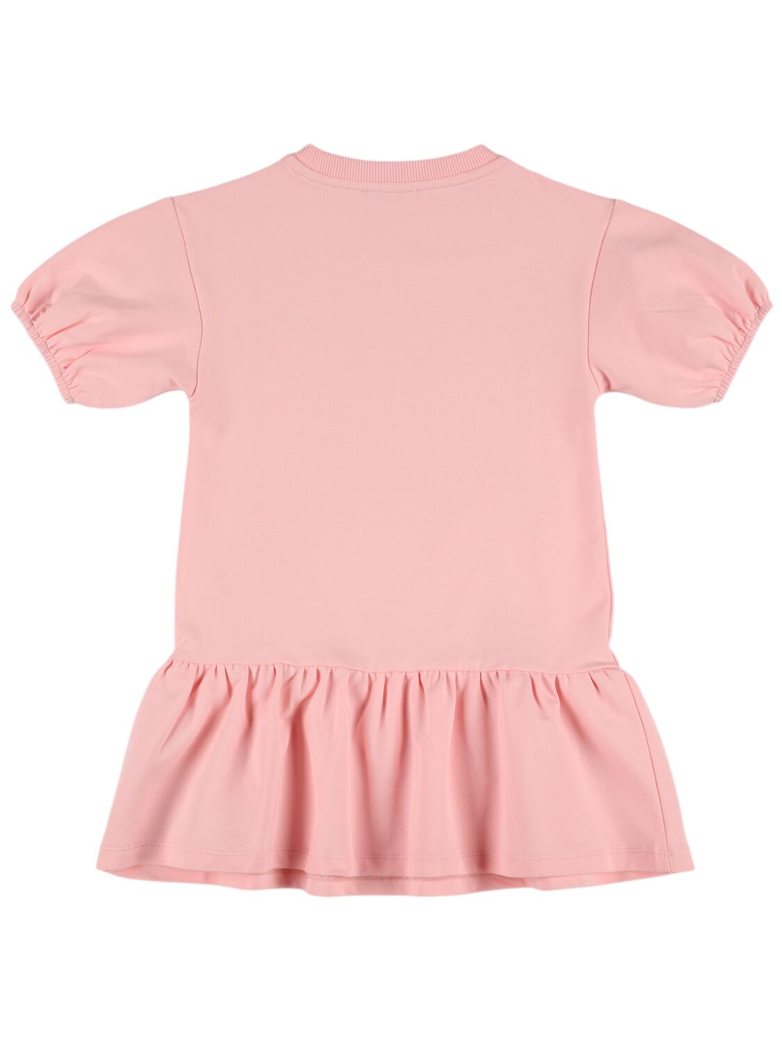Shop Moschino Cotton Blend Sweat Dress In Pink