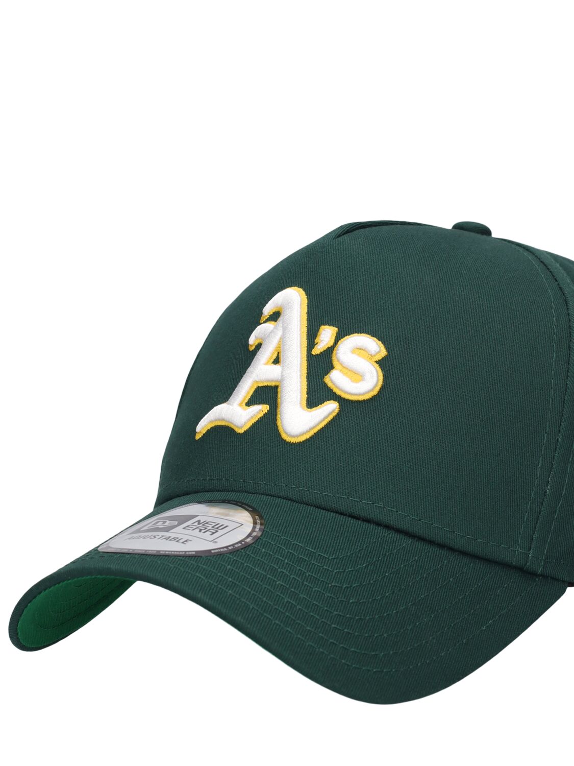 Shop New Era Oakland Athletics 9forty A-frame Cap In Green,yellow
