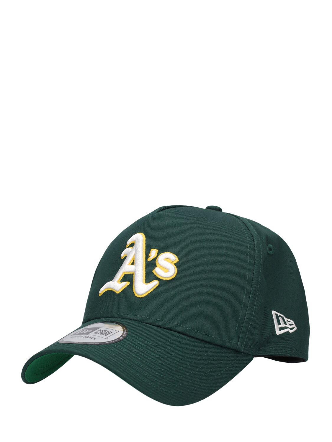 Shop New Era Oakland Athletics 9forty A-frame Cap In Green,yellow