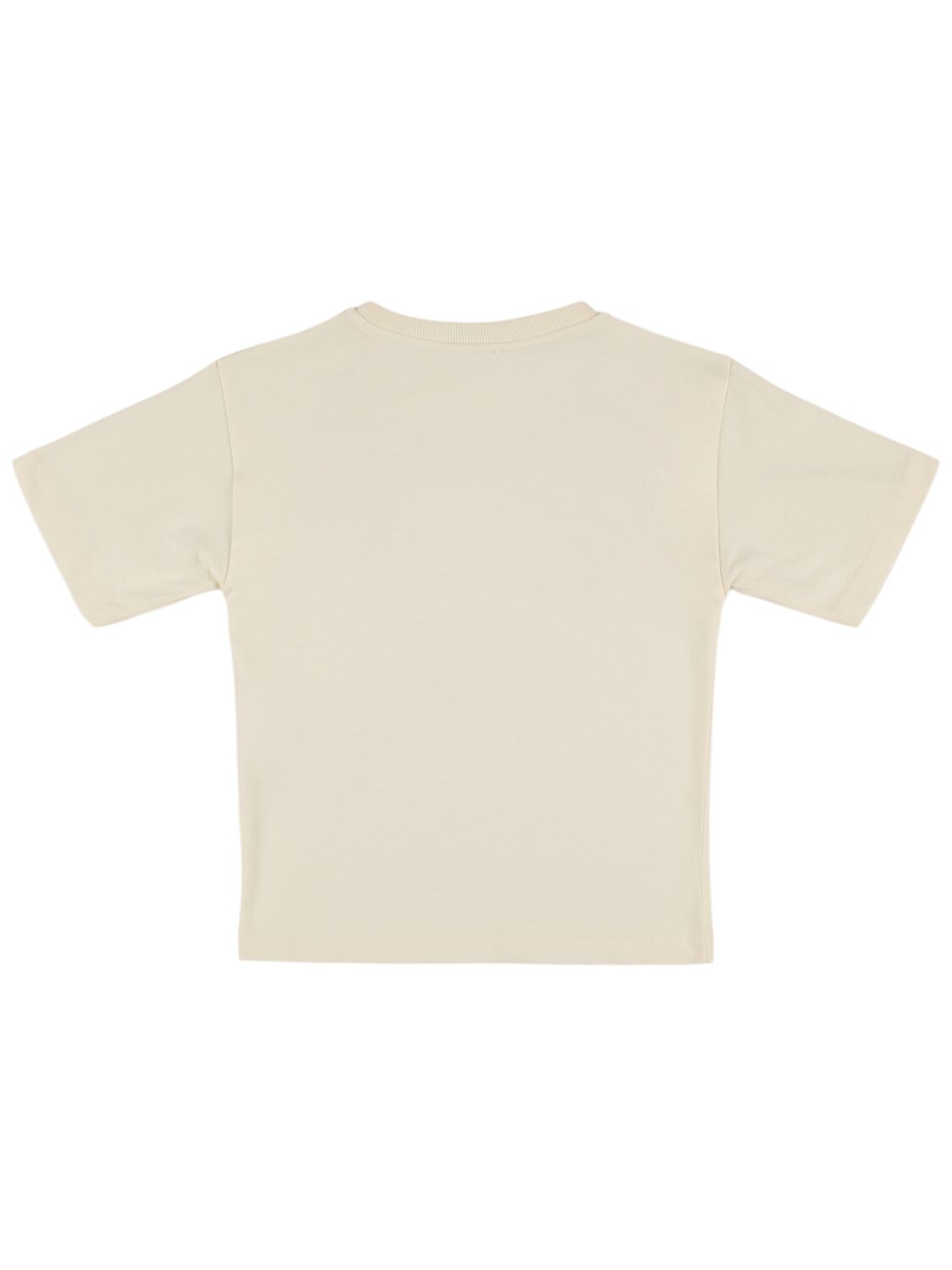 Shop Moschino Cotton Jersey T-shirt In Off White