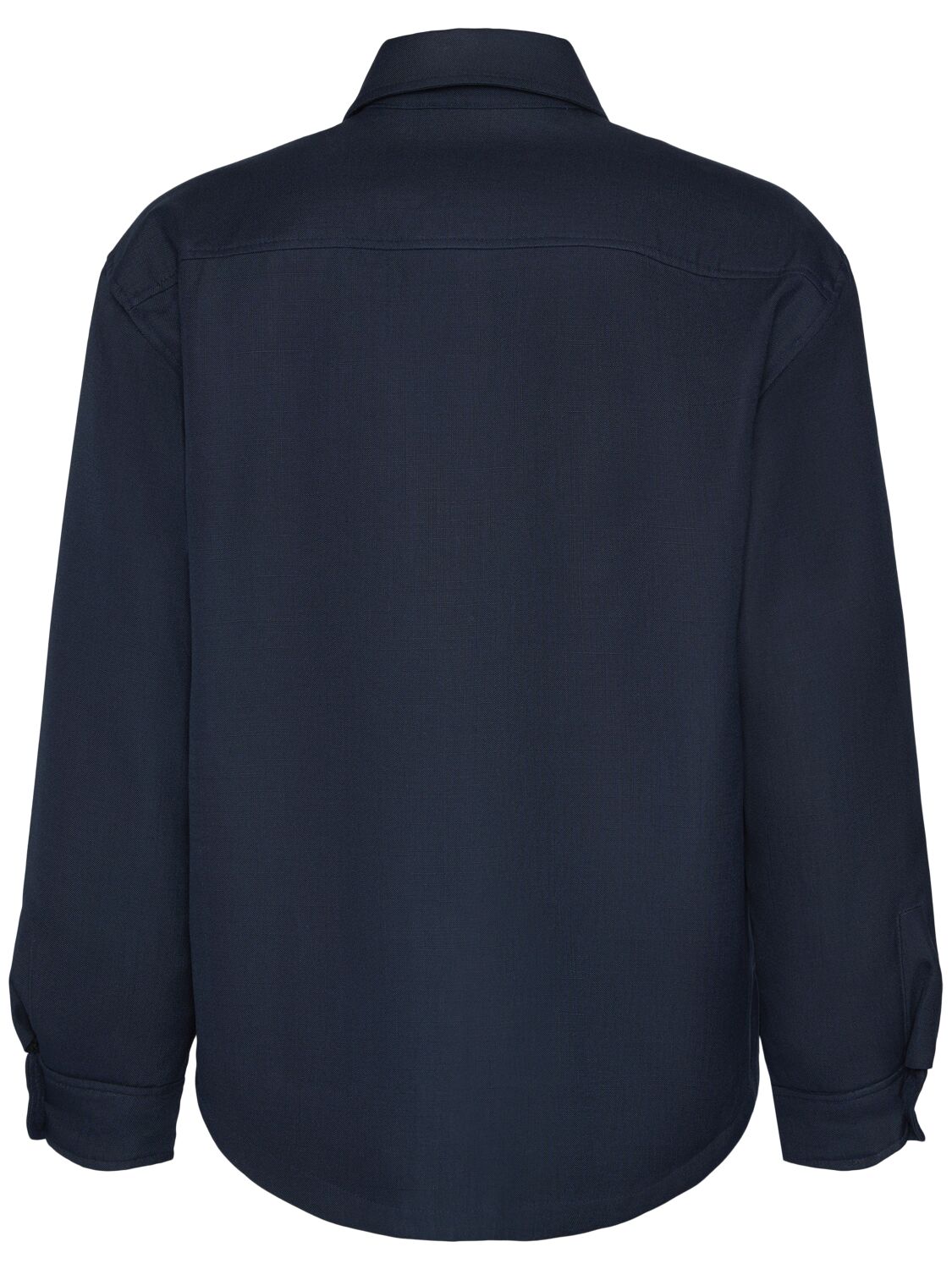 Shop Jacquemus La Chemise Boulanger Button-up Jacket In Navy