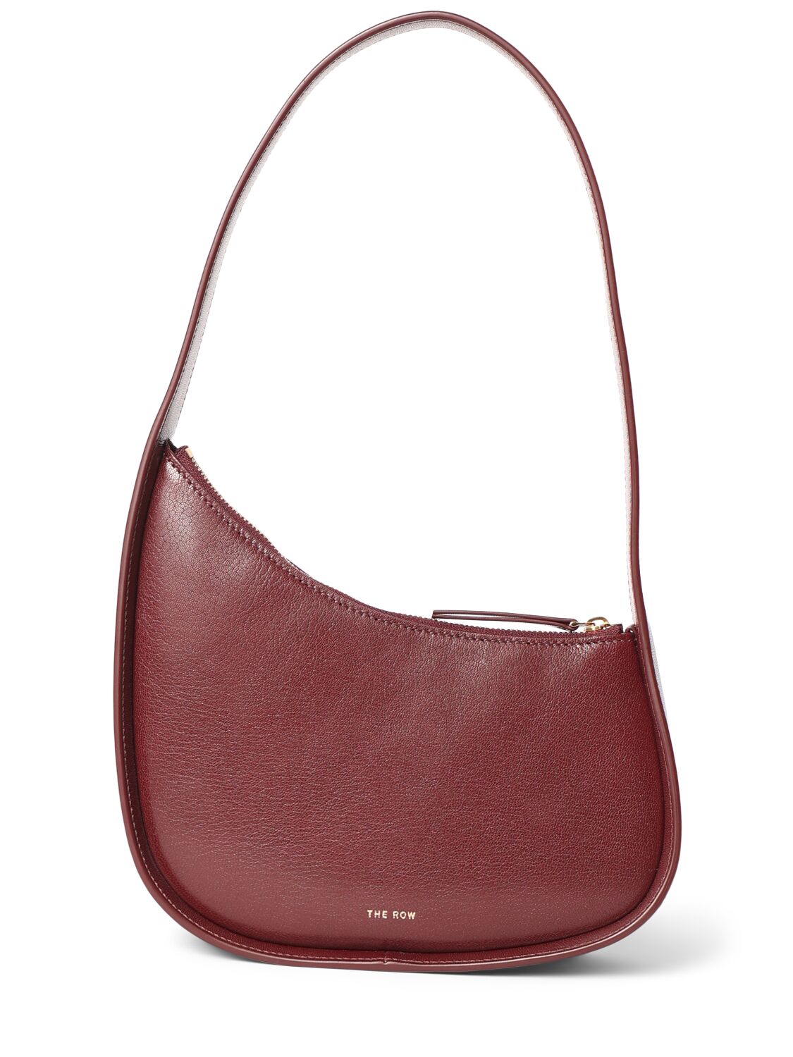 Image of Half Moon Shiny Leather Shoulder Bag