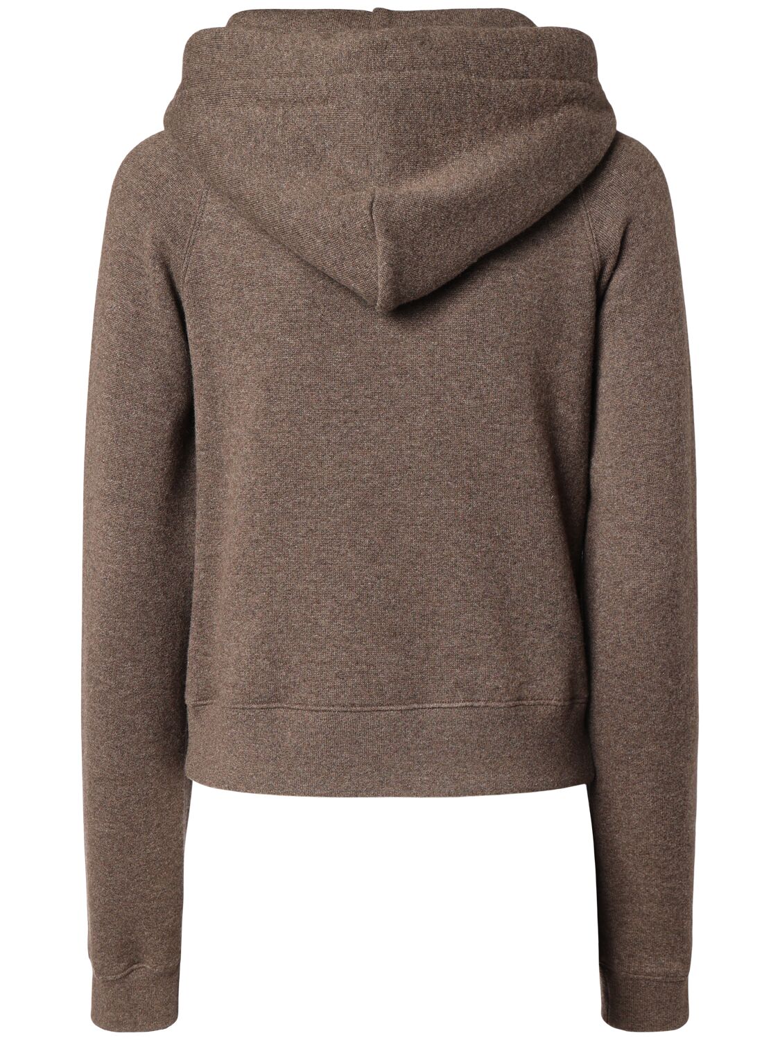 Shop The Row Timmi  Soft Cashmere Blend Hoodie In Heather Brown