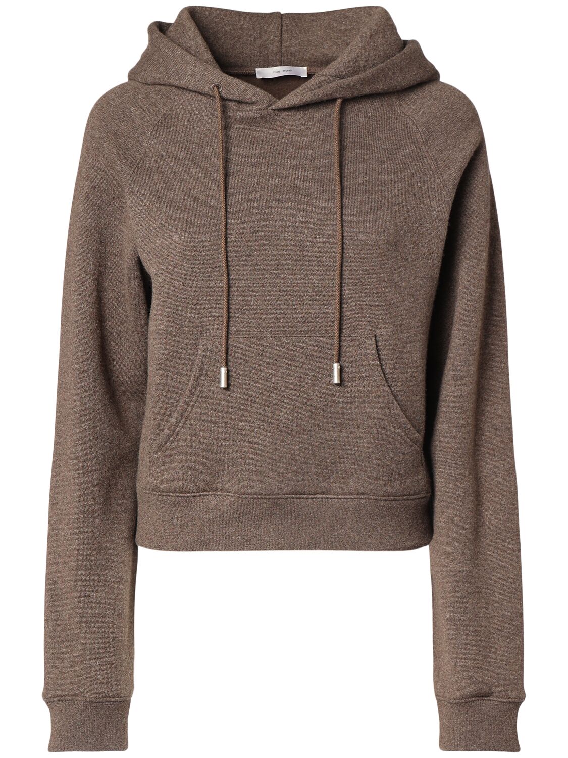 Shop The Row Timmi  Soft Cashmere Blend Hoodie In Heather Brown