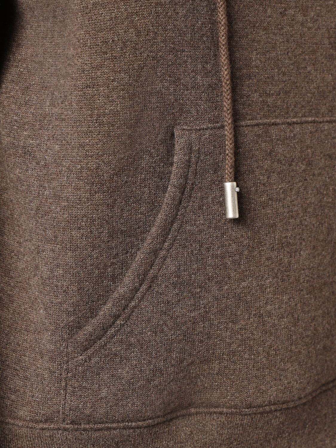 Shop The Row Timmi  Soft Cashmere Blend Hoodie In Heather Brown