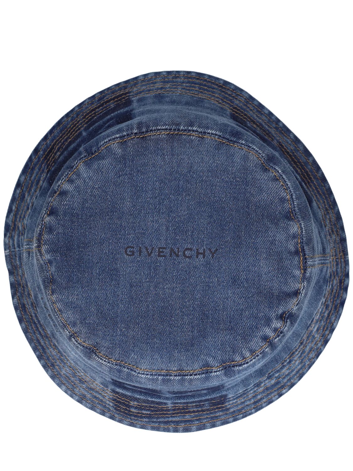 Shop Givenchy Denim 4d Bucket Hat In Blue