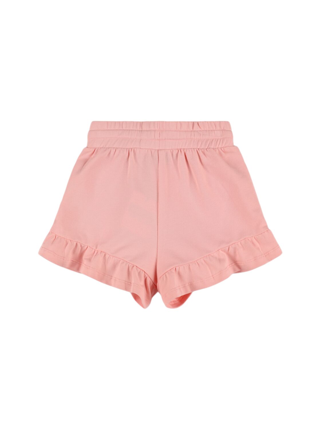 Shop Moschino Cotton Sweat Shorts In Pink