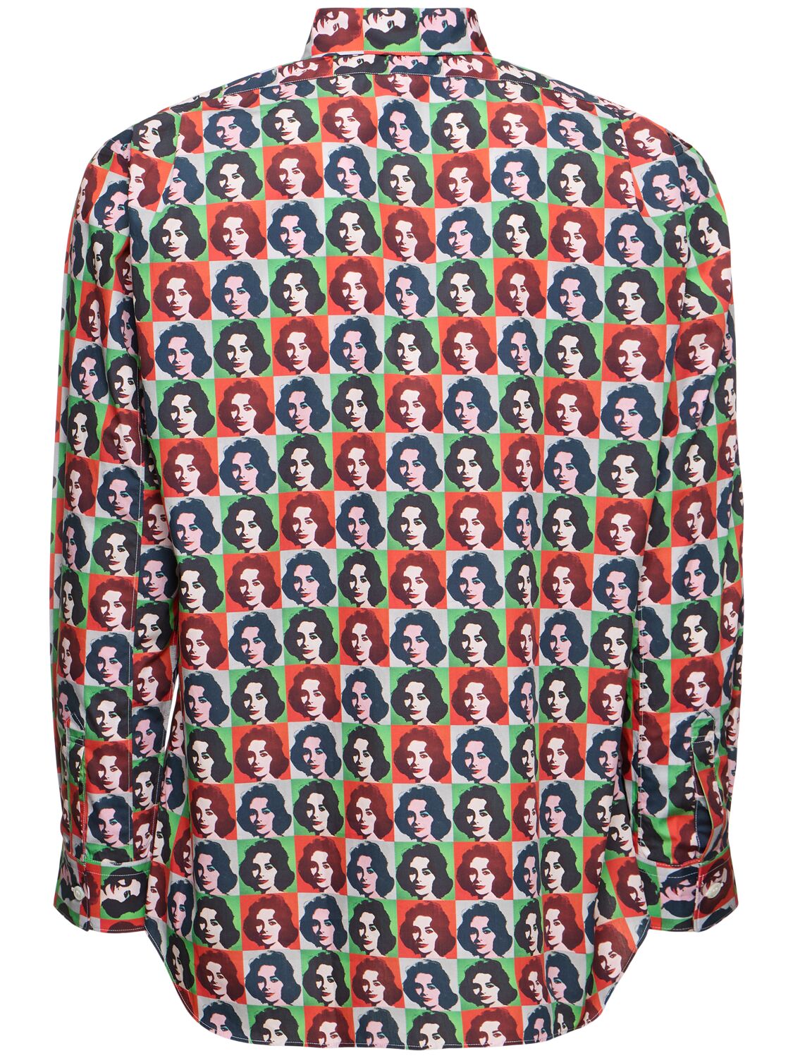 Shop Comme Des Garçons Shirt Andy Warhol Cotton Poplin Shirt In Multicolor