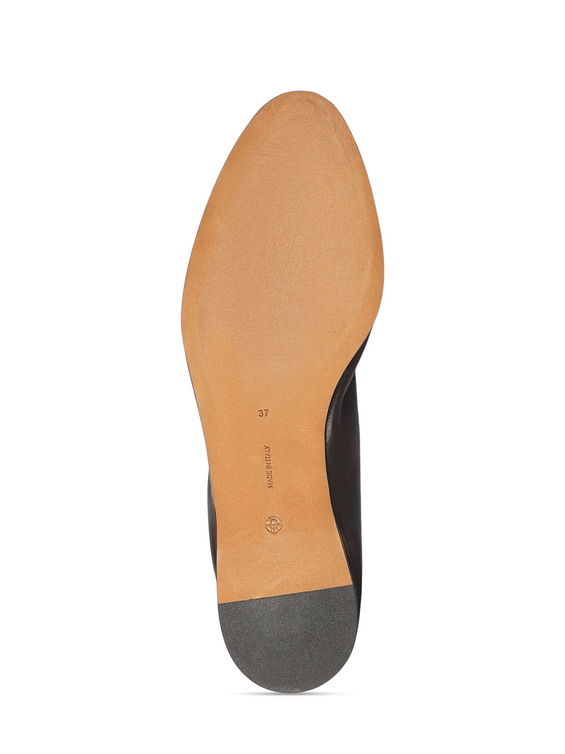 Shop The Row 10mm Hereditas Leather Ballerina Flats In Black