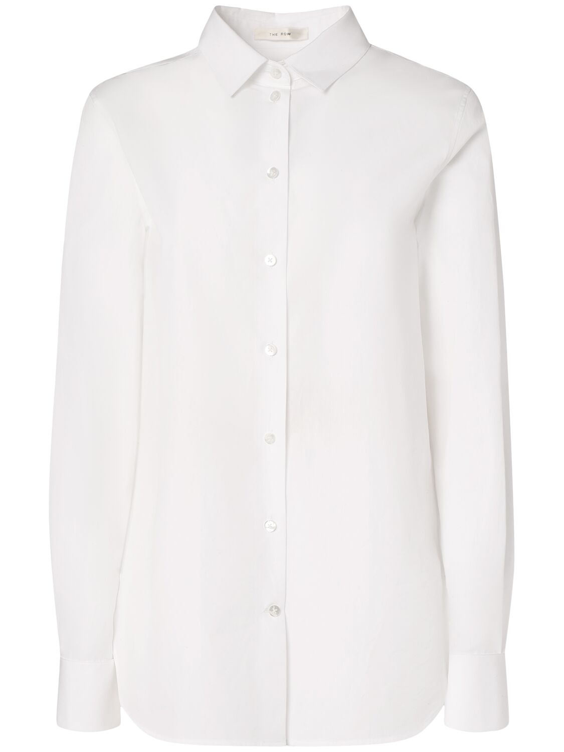 The Row Metis Cotton Poplin Shirt In White