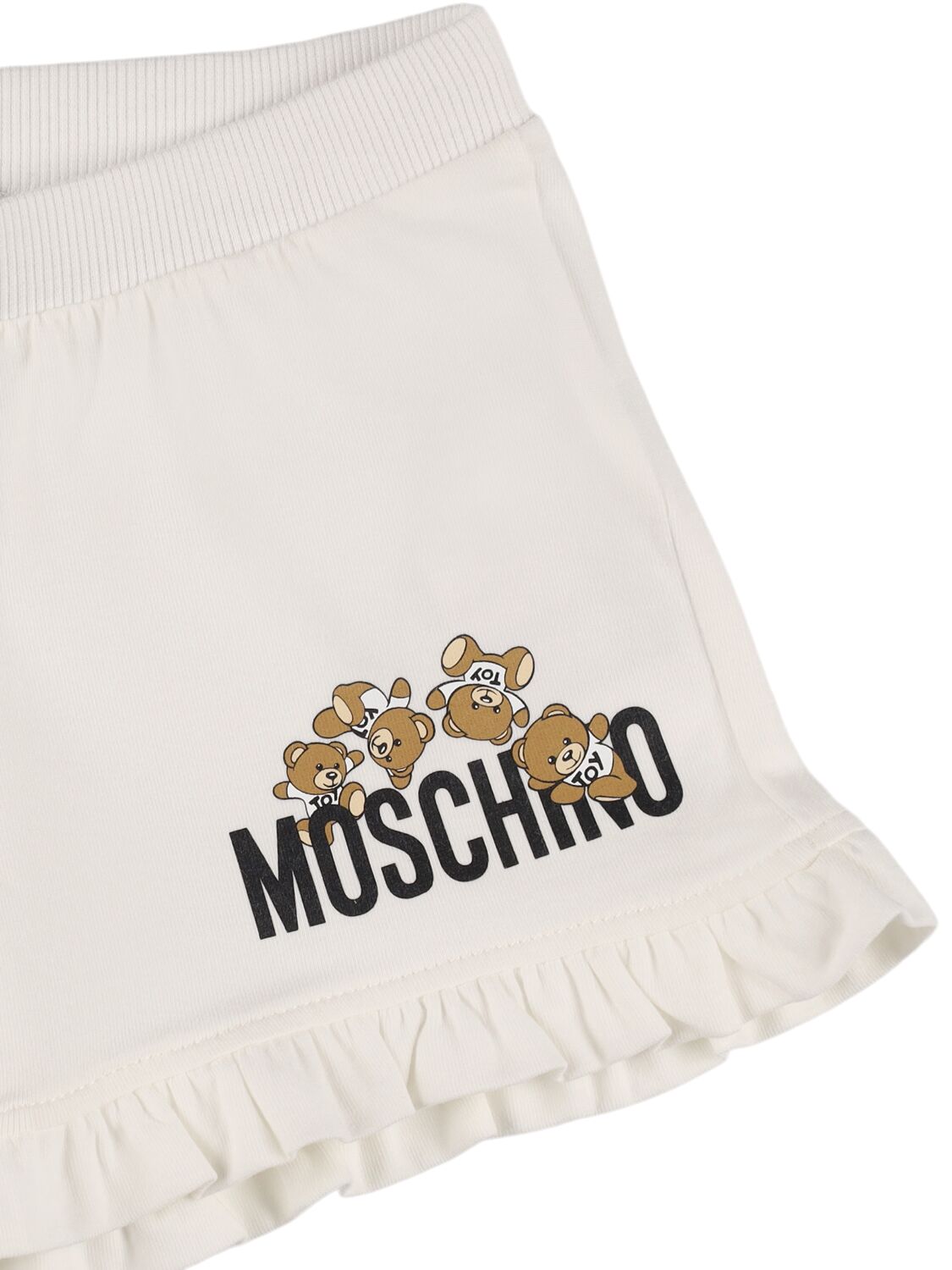 Shop Moschino Cotton Jersey T-shirt & Shorts In Pink,white