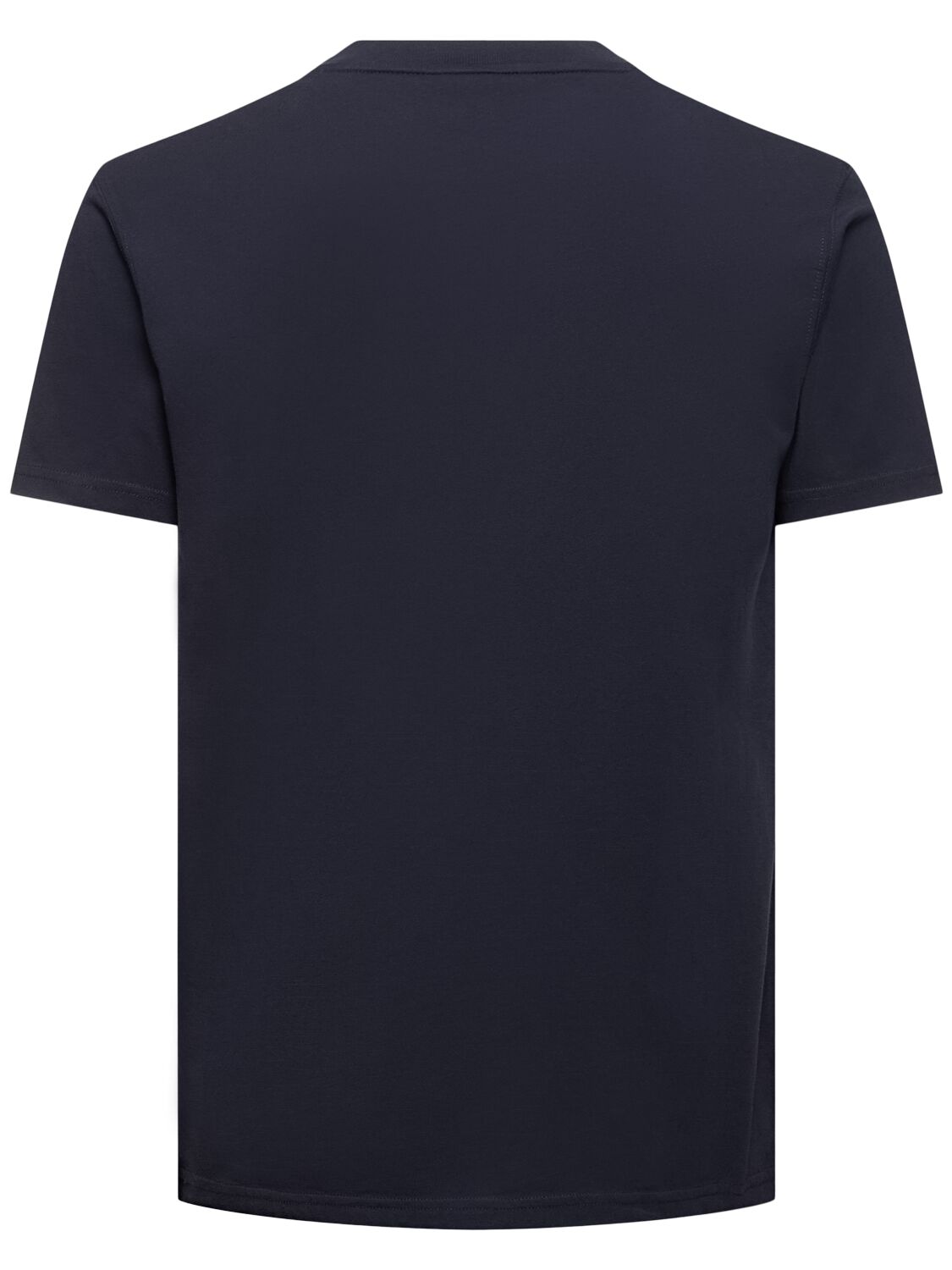Shop Sundek Logo Print Cotton Jersey T-shirt In Navy
