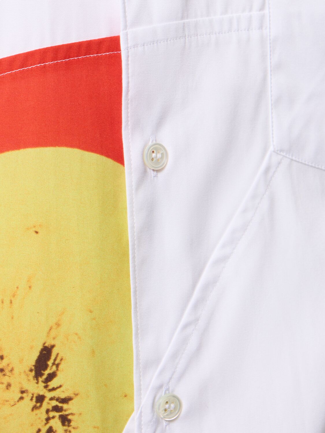 Shop Comme Des Garçons Shirt Andy Warhol Printed Cotton Poplin Shirt In Multicolor