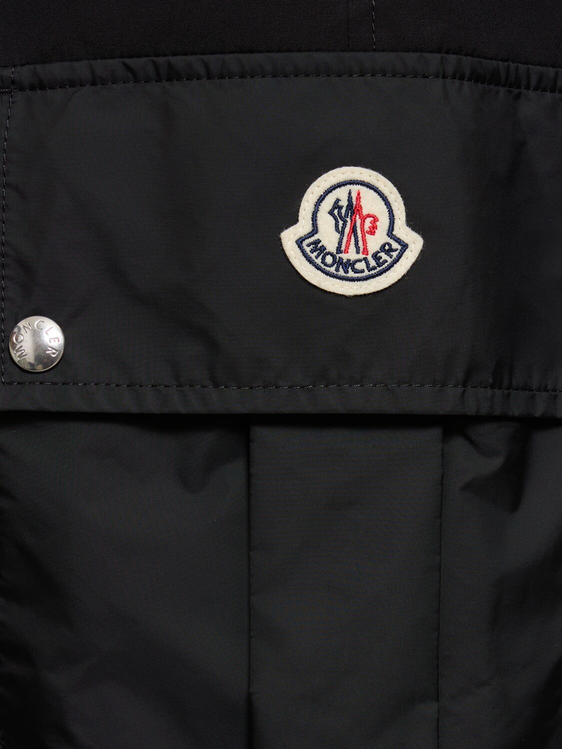 Shop Moncler Cotton Cargo Shorts In Black