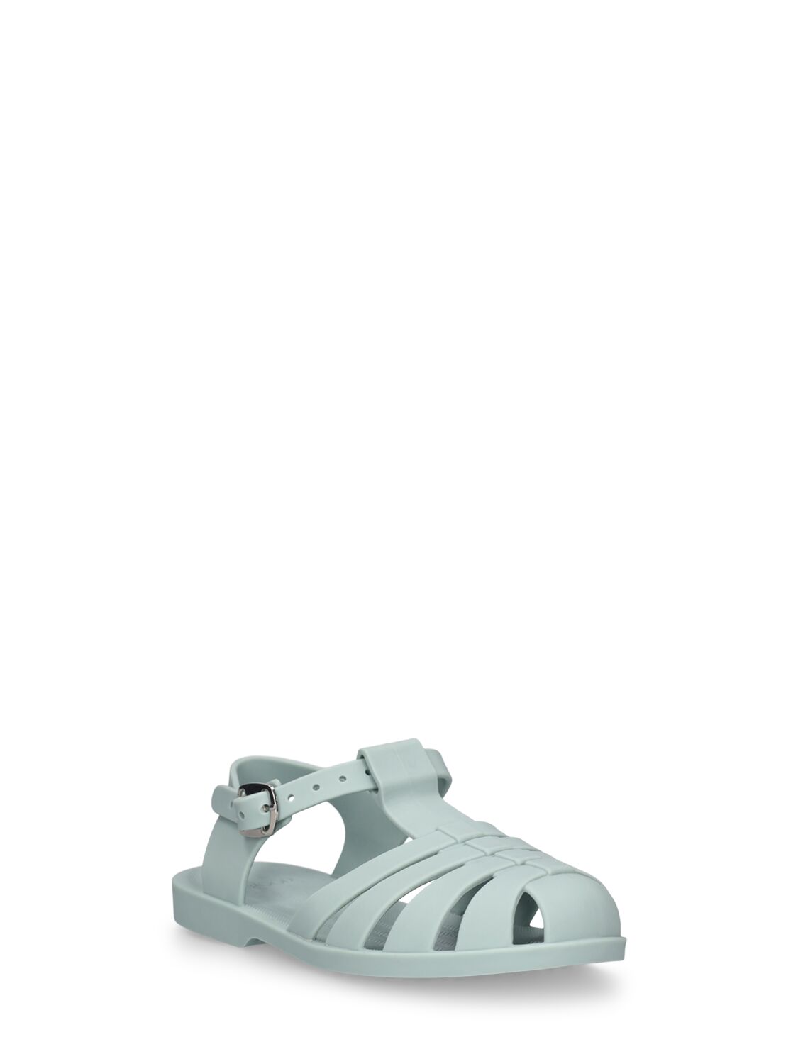 Shop Liewood Rubber Jelly Sandals In Light Blue