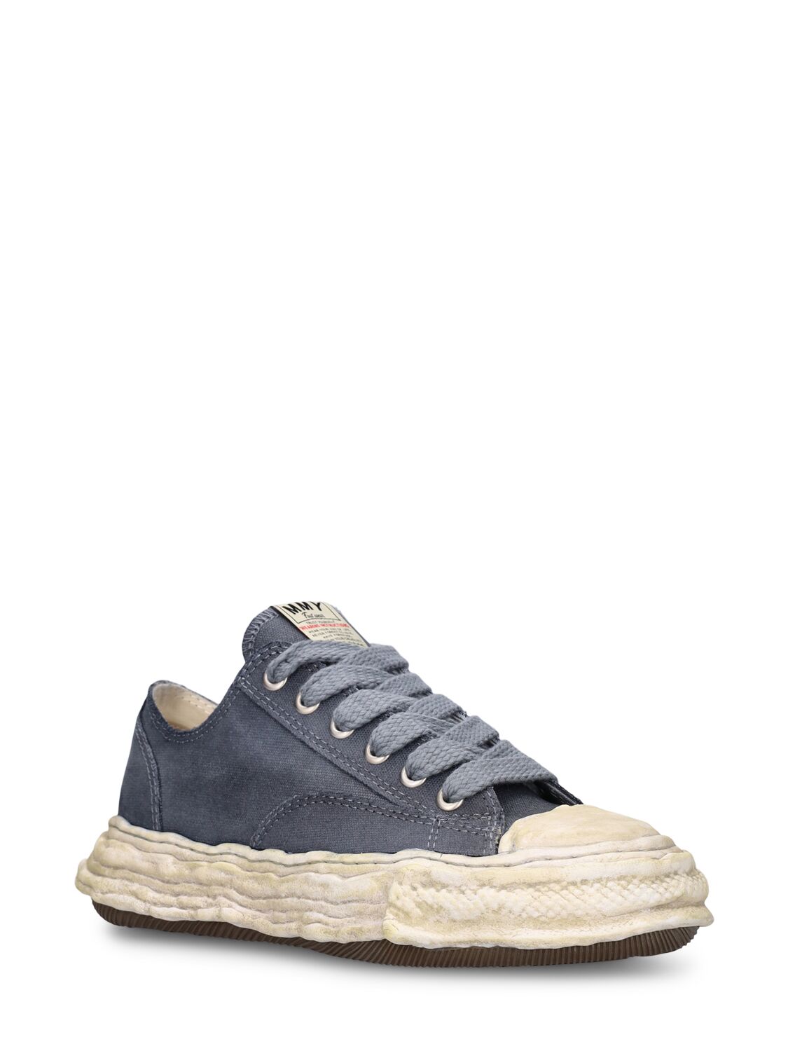 Shop Miharayasuhiro Peterson Low 23 Og Sole Canvas Sneakers In Black